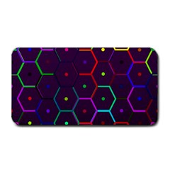 Color Bee Hive Pattern Medium Bar Mats by Amaryn4rt