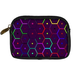 Color Bee Hive Pattern Digital Camera Cases by Amaryn4rt