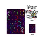 Color Bee Hive Pattern Playing Cards 54 (Mini)  Front - Spade3