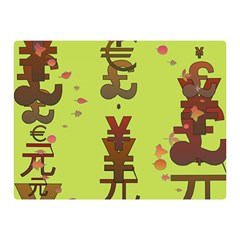 Set Of Monetary Symbols Double Sided Flano Blanket (mini)  by Amaryn4rt