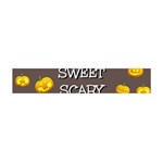 Scary Sweet Funny Cute Pumpkins Hallowen Ecard Flano Scarf (Mini) Front