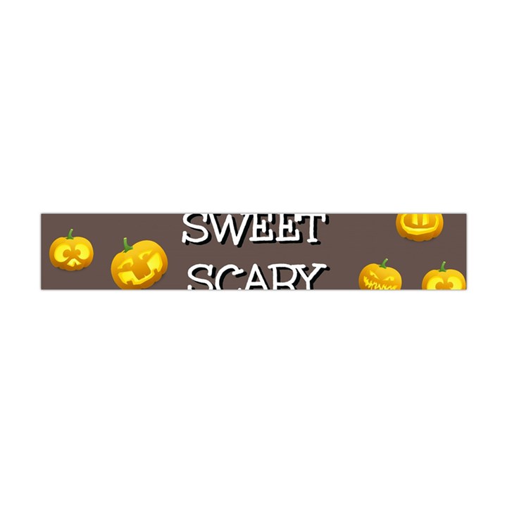 Scary Sweet Funny Cute Pumpkins Hallowen Ecard Flano Scarf (Mini)