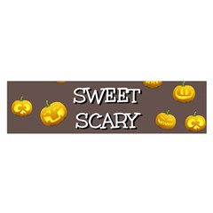 Scary Sweet Funny Cute Pumpkins Hallowen Ecard Satin Scarf (oblong)