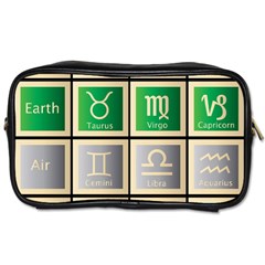 Set Of The Twelve Signs Of The Zodiac Astrology Birth Symbols Toiletries Bags 2-side by Amaryn4rt