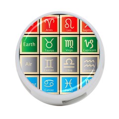 Set Of The Twelve Signs Of The Zodiac Astrology Birth Symbols 4-port Usb Hub (two Sides)  by Amaryn4rt