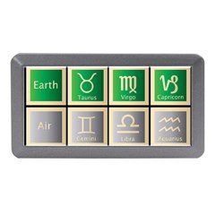 Set Of The Twelve Signs Of The Zodiac Astrology Birth Symbols Memory Card Reader (mini) by Amaryn4rt