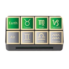 Set Of The Twelve Signs Of The Zodiac Astrology Birth Symbols Memory Card Reader With Cf by Amaryn4rt