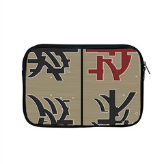 Xia Script On Gray Background Apple Macbook Pro 15  Zipper Case