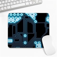 A Completely Seamless Background Design Circuitry Large Mousepads by Amaryn4rt