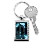 A Completely Seamless Background Design Circuitry Key Chains (Rectangle)  Front