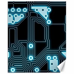 A Completely Seamless Background Design Circuitry Canvas 16  X 20   by Amaryn4rt