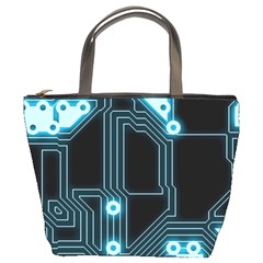 A Completely Seamless Background Design Circuitry Bucket Bags by Amaryn4rt