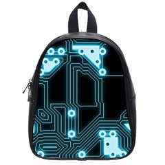 A Completely Seamless Background Design Circuitry School Bags (small)  by Amaryn4rt