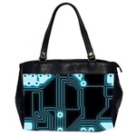 A Completely Seamless Background Design Circuitry Office Handbags (2 Sides)  Front