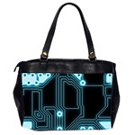 A Completely Seamless Background Design Circuitry Office Handbags (2 Sides)  Back