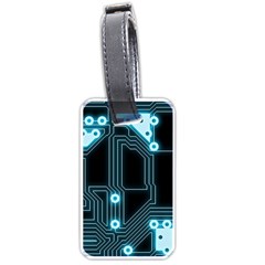 A Completely Seamless Background Design Circuitry Luggage Tags (one Side)  by Amaryn4rt