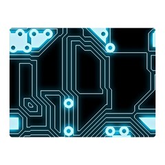 A Completely Seamless Background Design Circuitry Double Sided Flano Blanket (mini)  by Amaryn4rt