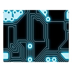 A Completely Seamless Background Design Circuitry Double Sided Flano Blanket (large)  by Amaryn4rt