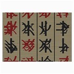 Ancient Chinese Secrets Characters Large Glasses Cloth Front