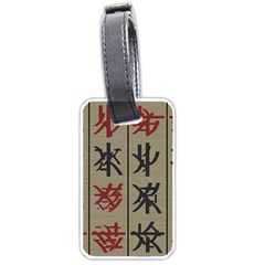 Ancient Chinese Secrets Characters Luggage Tags (one Side)  by Amaryn4rt