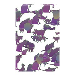 Many Cats Silhouettes Texture Shower Curtain 48  x 72  (Small) 