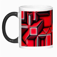 Background With Red Texture Blocks Morph Mugs by Amaryn4rt