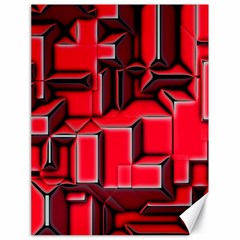 Background With Red Texture Blocks Canvas 18  X 24   by Amaryn4rt