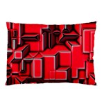 Background With Red Texture Blocks Pillow Case (Two Sides) Front