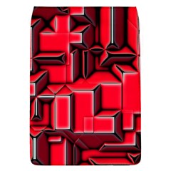 Background With Red Texture Blocks Flap Covers (l)  by Amaryn4rt