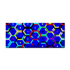 Blue Bee Hive Pattern Cosmetic Storage Cases by Amaryn4rt