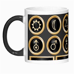 Black And Gold Buttons And Bars Depicting The Signs Of The Astrology Symbols Morph Mugs by Amaryn4rt