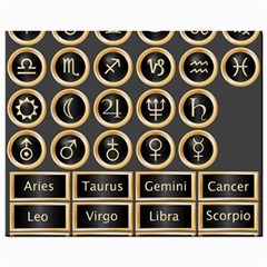 Black And Gold Buttons And Bars Depicting The Signs Of The Astrology Symbols Mini Button Earrings by Amaryn4rt