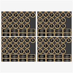 Black And Gold Buttons And Bars Depicting The Signs Of The Astrology Symbols Belt Buckles by Amaryn4rt