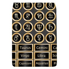 Black And Gold Buttons And Bars Depicting The Signs Of The Astrology Symbols Flap Covers (s)  by Amaryn4rt