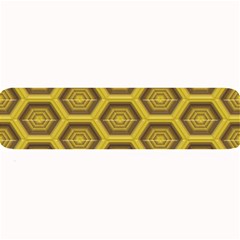 Golden 3d Hexagon Background Large Bar Mats