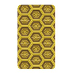 Golden 3d Hexagon Background Memory Card Reader by Amaryn4rt