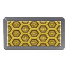 Golden 3d Hexagon Background Memory Card Reader (mini)