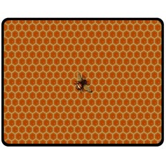 The Lonely Bee Fleece Blanket (medium)  by Amaryn4rt