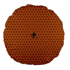 The Lonely Bee Large 18  Premium Flano Round Cushions