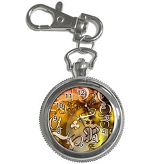 Symbols On Gradient Background Embossed Key Chain Watches