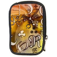 Symbols On Gradient Background Embossed Compact Camera Cases