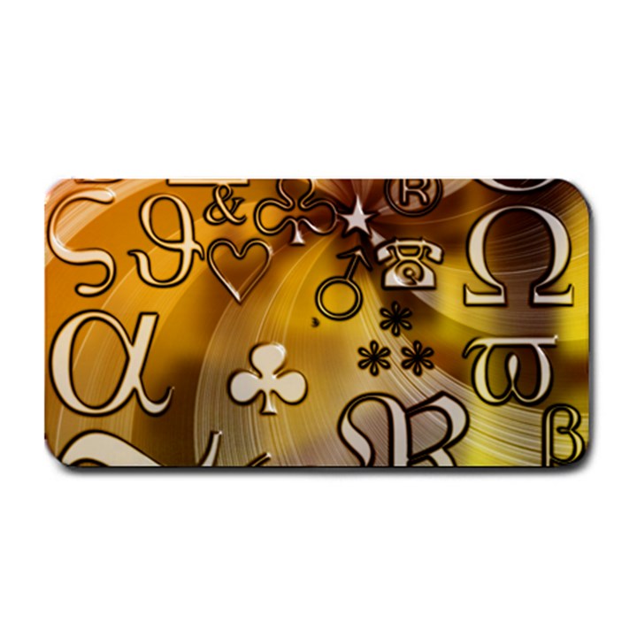 Symbols On Gradient Background Embossed Medium Bar Mats