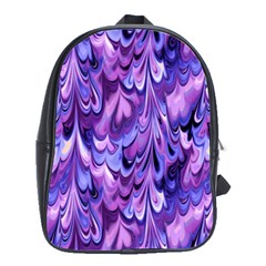 Purple Marble  School Bags(large)  by KirstenStar