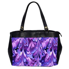 Purple Marble  Office Handbags (2 Sides)  by KirstenStar