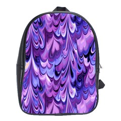 Purple Marble  School Bags (xl)  by KirstenStar