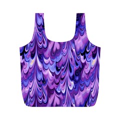 Purple Marble  Full Print Recycle Bags (m)  by KirstenStar