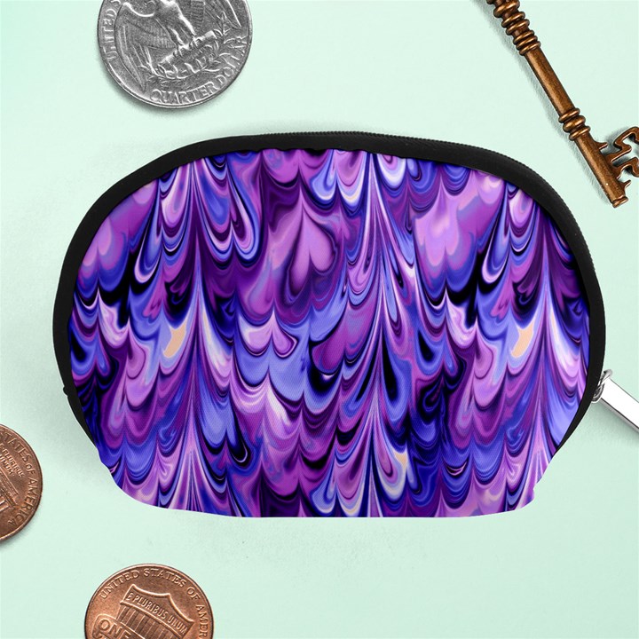 Purple Marble  Accessory Pouches (Medium) 