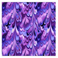 Purple Marble  Large Satin Scarf (square)