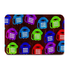 Grunge Telephone Background Pattern Plate Mats