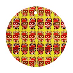 Funny Faces Ornament (round)